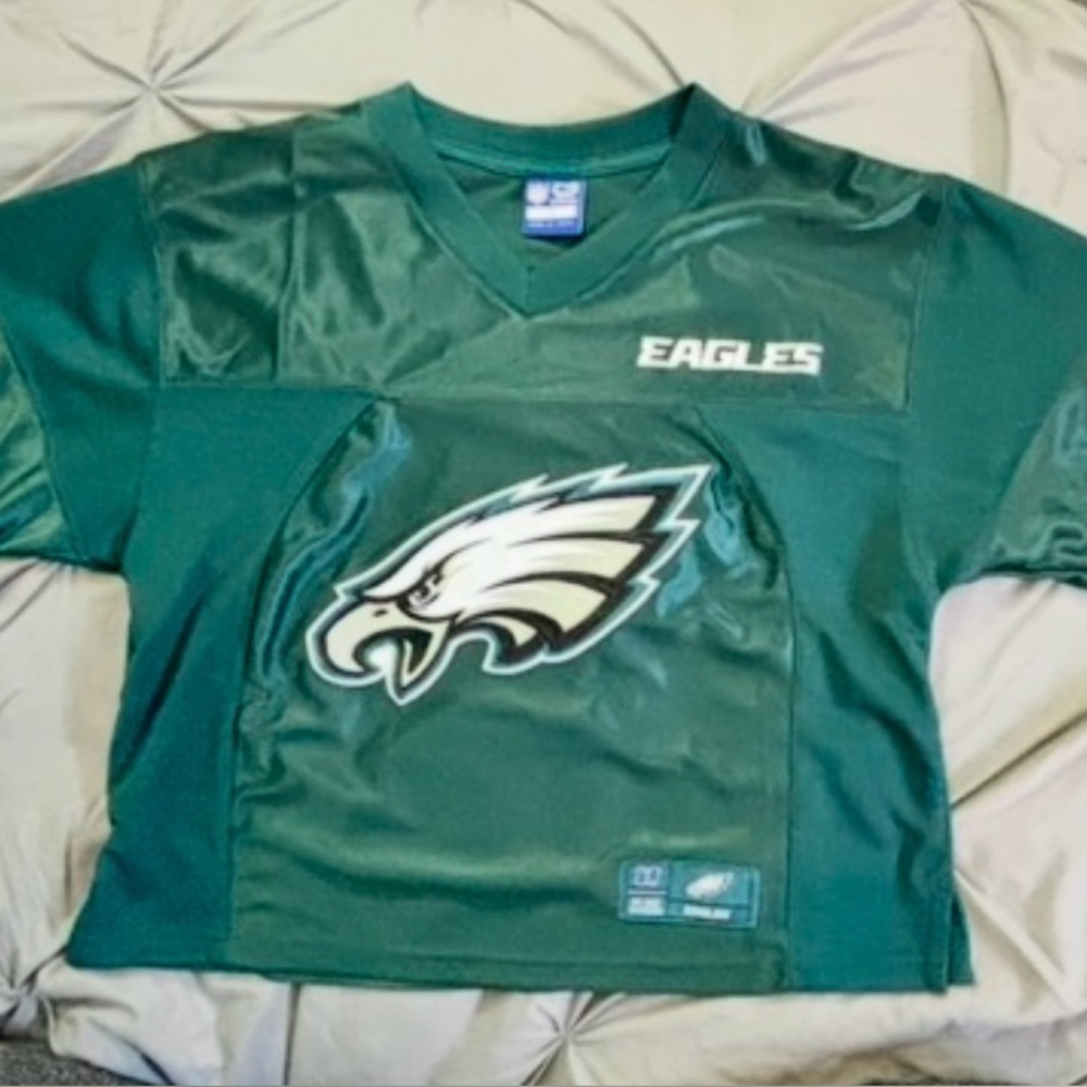 NFL Philadelphia Eagles Women’s Crop Jersey, Rare, Official Ultra Game- NWT